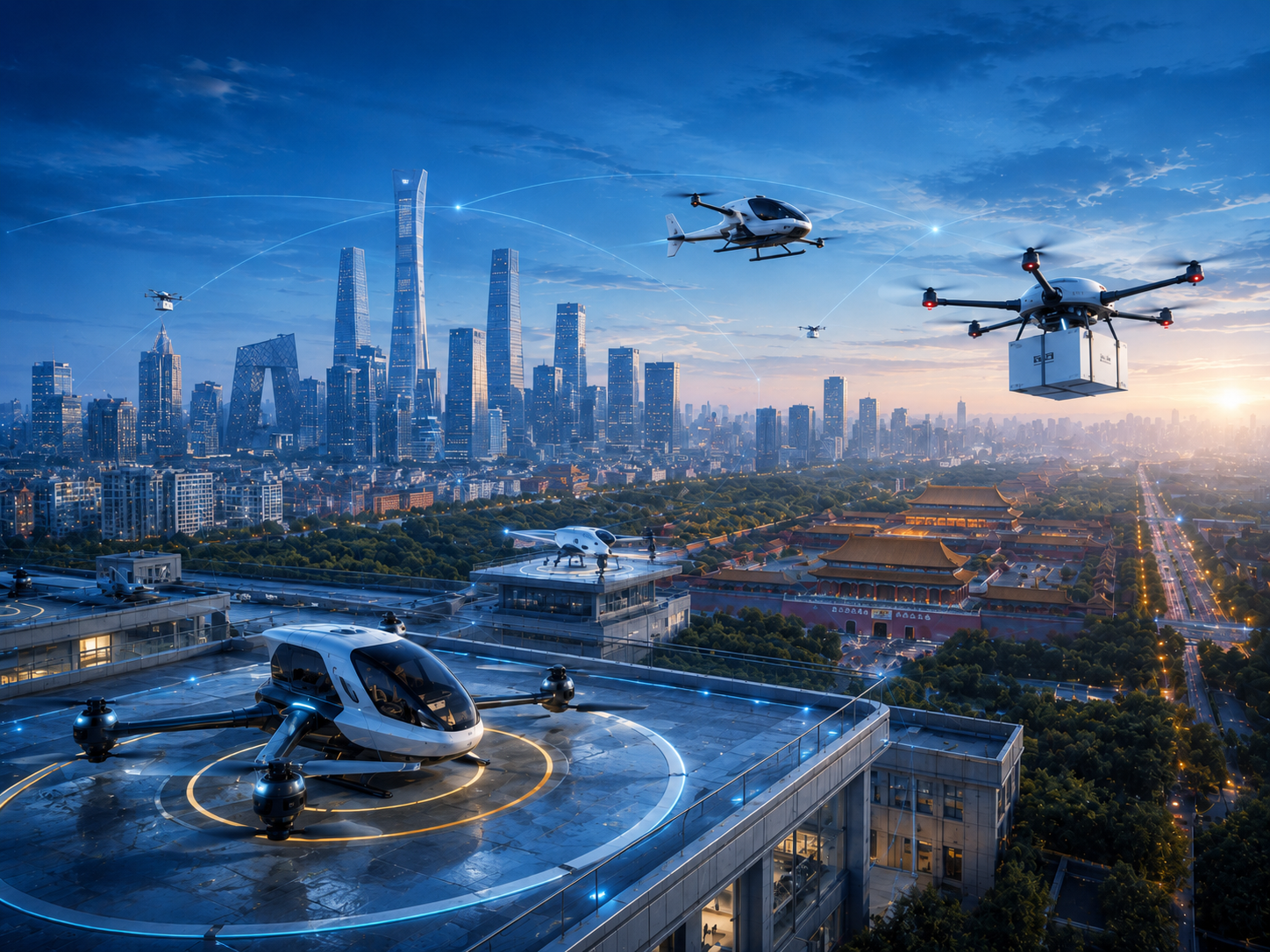 低空经济研究方向示意图
